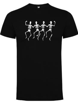 Camiseta con diseño Esqueletos bailando