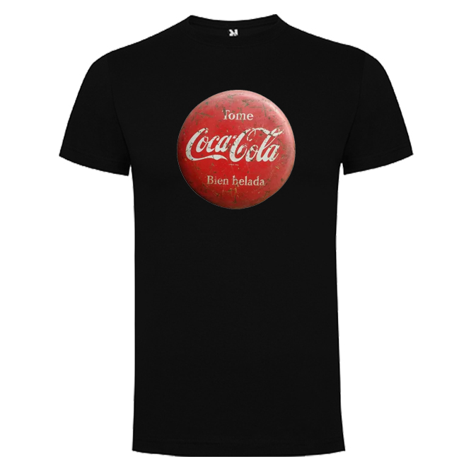 Camiseta con diseño chapa vieja Coca Cola – Vestuario y Cartelería