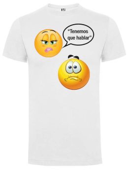 Camiseta con diseño Tenemos que hablar