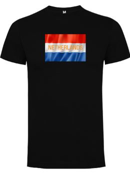 Camiseta con diseño bandera de Paises Bajos