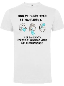 Camiseta con diseño UNO VE COMO USAN LA MARCARILLA