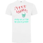 Camiseta con diseño VIVE AHORA, NUNCA VAS A ESTAR MAS LEJOS DE LA MUERTE - Imagen 2