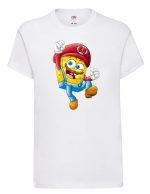 Camiseta niños con diseño SUPER MARIO BOB ESPONJA