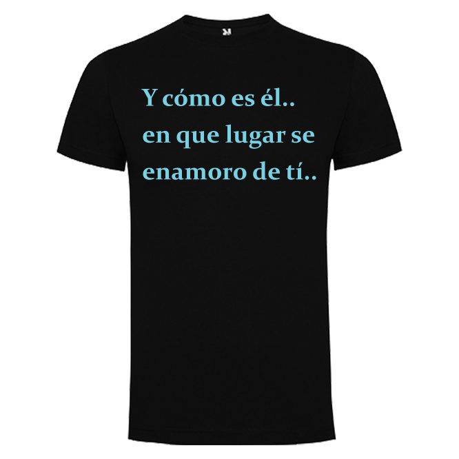 CAMI NEGRA Camiseta con diseño Y cómo es él - Imagen 1