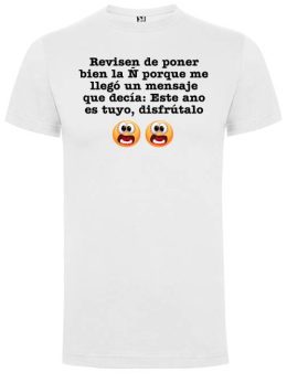 Camisetas con diseño REVISEN BIEN LA Ñ