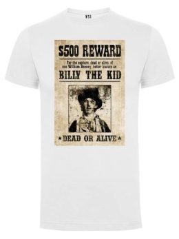 Camiseta con diseño SE BUSCA BILLY EL NIÑO