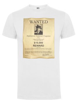Camiseta con diseño SE BUSCA AL CAPONE