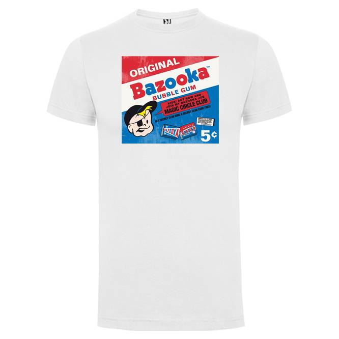 BLANCA bazooka Camiseta con diseño CHICLE BAZOOKA - Imagen 1