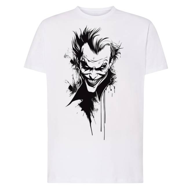 CAMISETA BLANCA Camiseta con diseño JOKER BN - Imagen 1