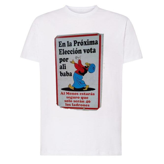 CAMISETA BLANCA Camiseta con diseño EN LA PRÓXIMA ELECCIÓN - Imagen 1