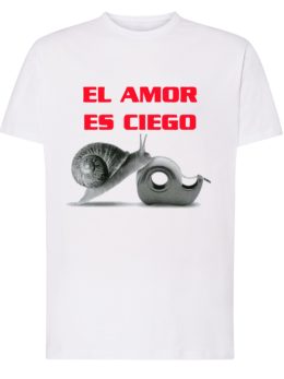 Camiseta con diseño EL AMOR ES CIEGO