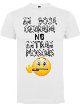 Camiseta con diseño En boca cerrada
