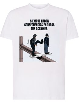 Camiseta con diseño SIEMPRE HABRÁ CONSECUENCIAS