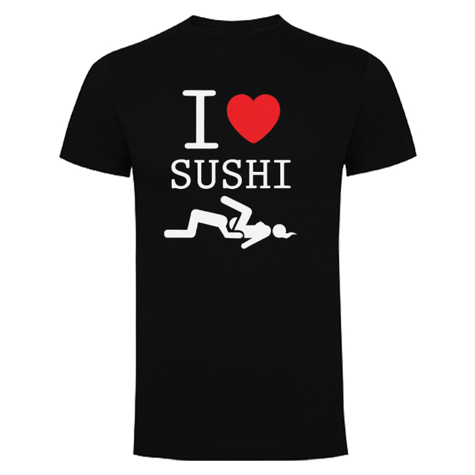 I AMO SUSHI Camiseta con diseño I AMO SUSHI - Imagen 1